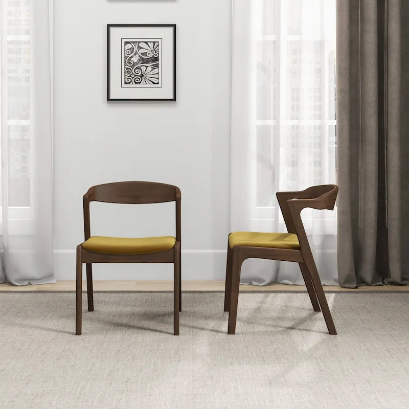 Rosanna Mid Century Modern Dining Chair (Set of 2)