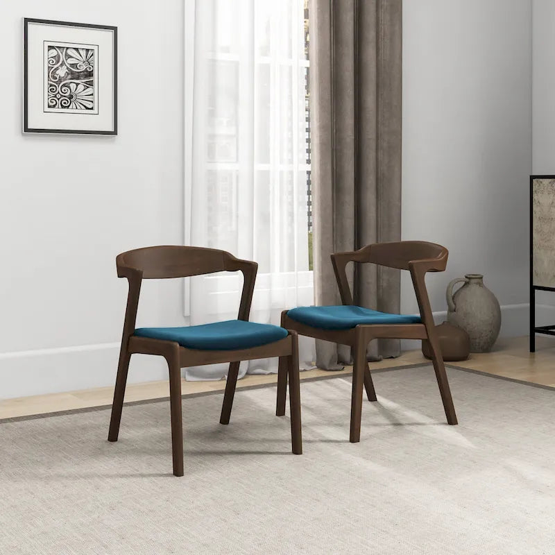 Rosanna Mid Century Modern Dining Chair (Set of 2)
