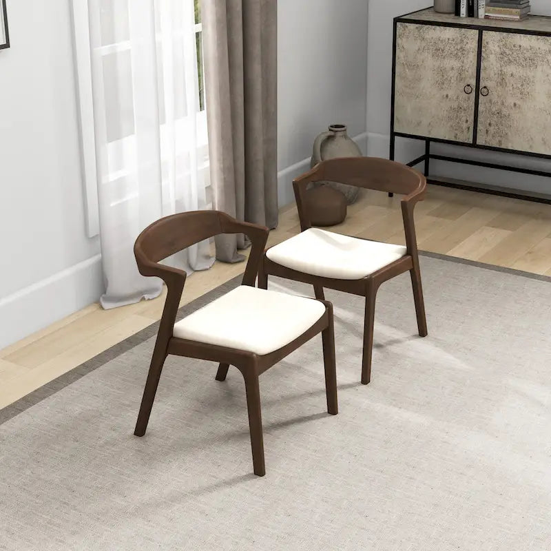 Rosanna Mid Century Modern Dining Chair (Set of 2)