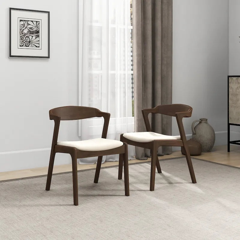 Rosanna Mid Century Modern Dining Chair (Set of 2)