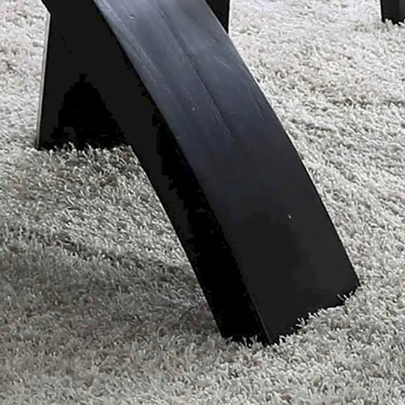 Table à manger contemporaine avec plateau en verre rond