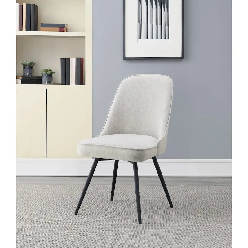 Fauteuil pivotant moderne avec assise rembourrée