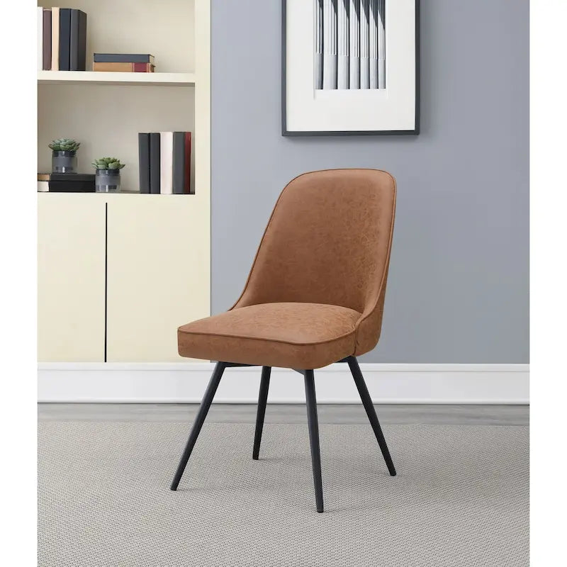Fauteuil pivotant moderne avec assise rembourrée