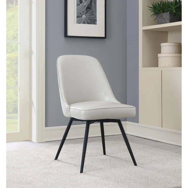 Fauteuil pivotant moderne avec assise rembourrée