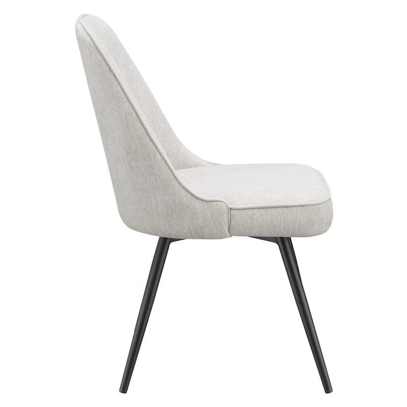 Fauteuil pivotant moderne avec assise rembourrée