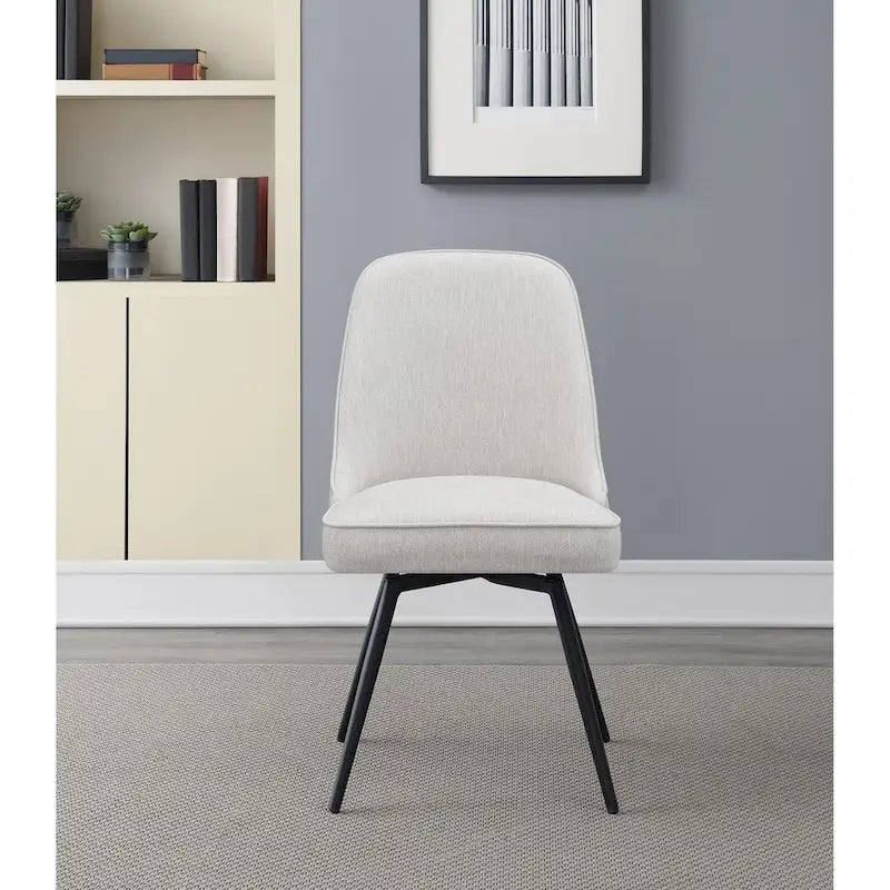 Fauteuil pivotant moderne avec assise rembourrée