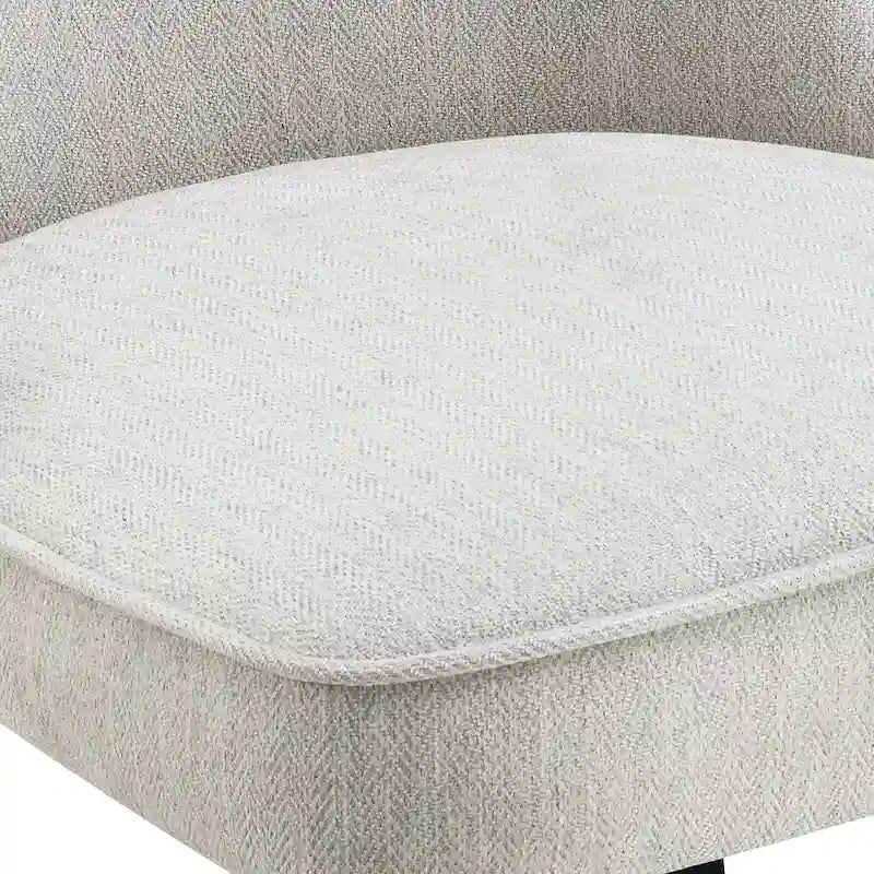 Fauteuil pivotant moderne avec assise rembourrée