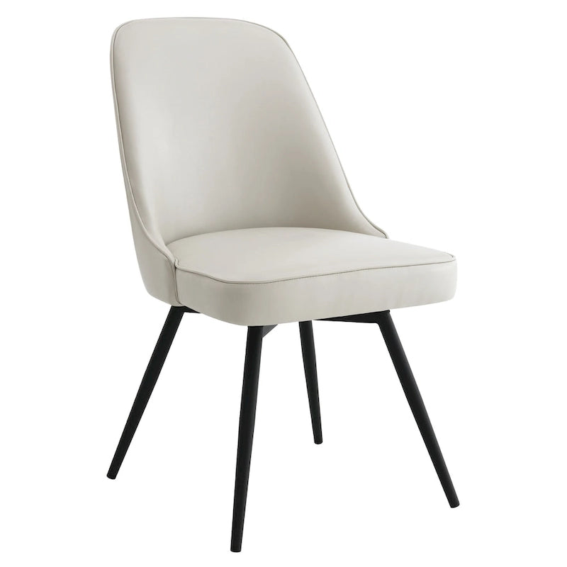 Fauteuil pivotant moderne avec assise rembourrée