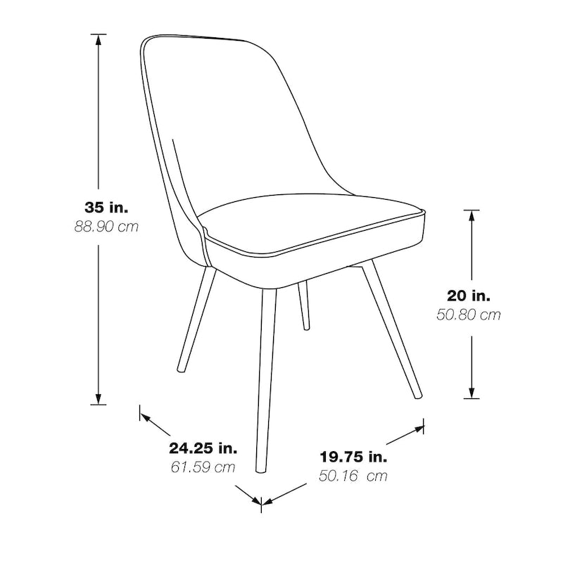 Fauteuil pivotant moderne avec assise rembourrée
