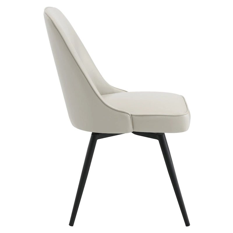 Fauteuil pivotant moderne avec assise rembourrée