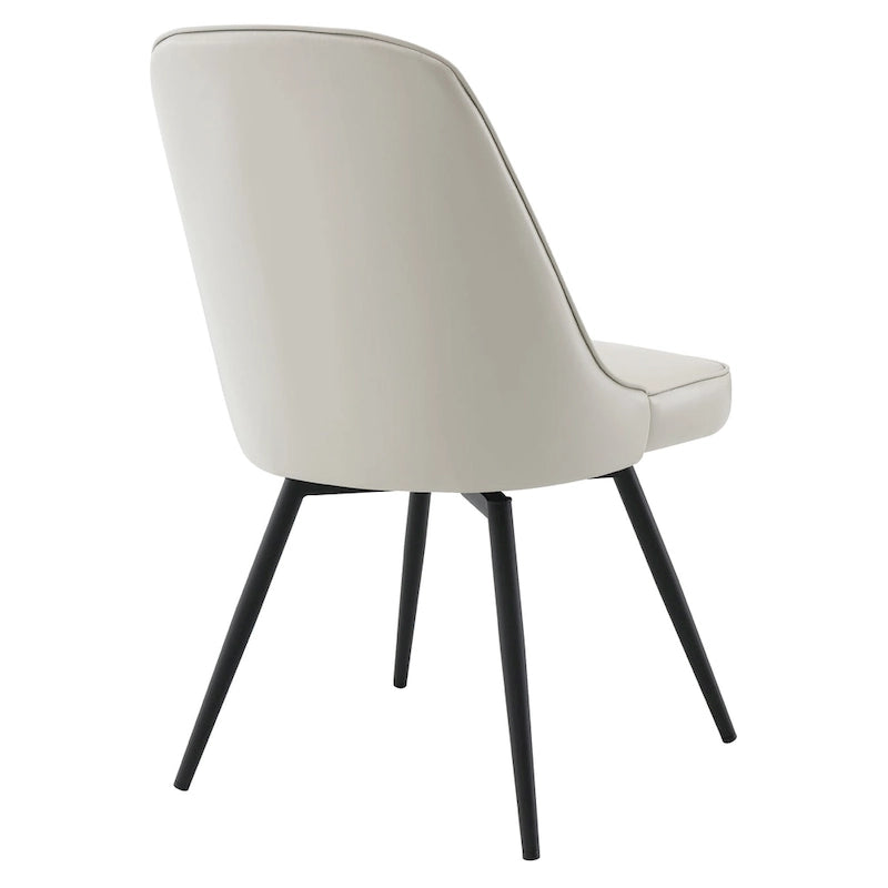 Fauteuil pivotant moderne avec assise rembourrée