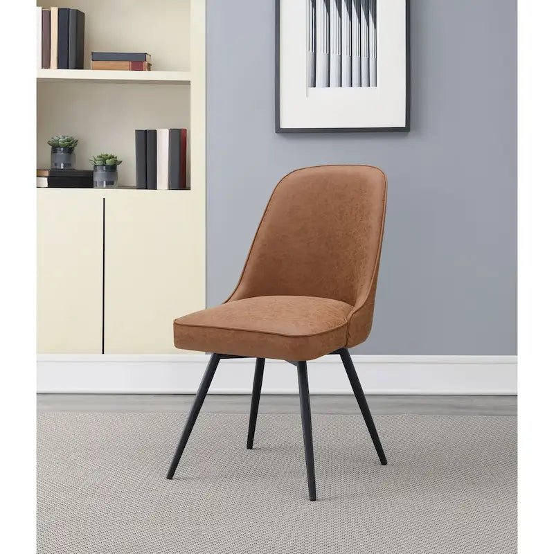 Fauteuil pivotant moderne avec assise rembourrée
