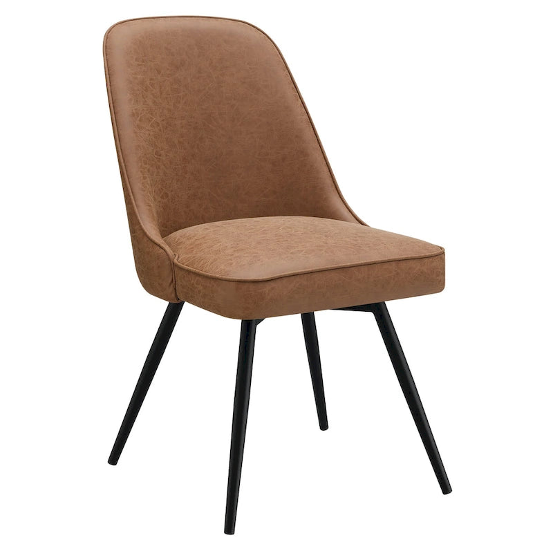 Fauteuil pivotant moderne avec assise rembourrée