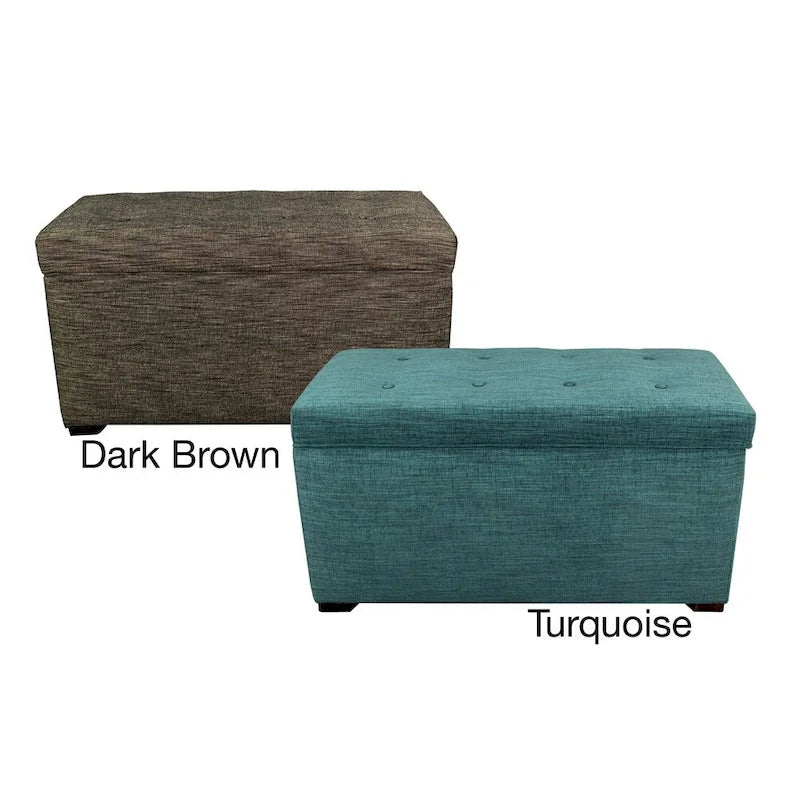 Angela 8 Button Tufted Lucky Storage Trunk - Bench
