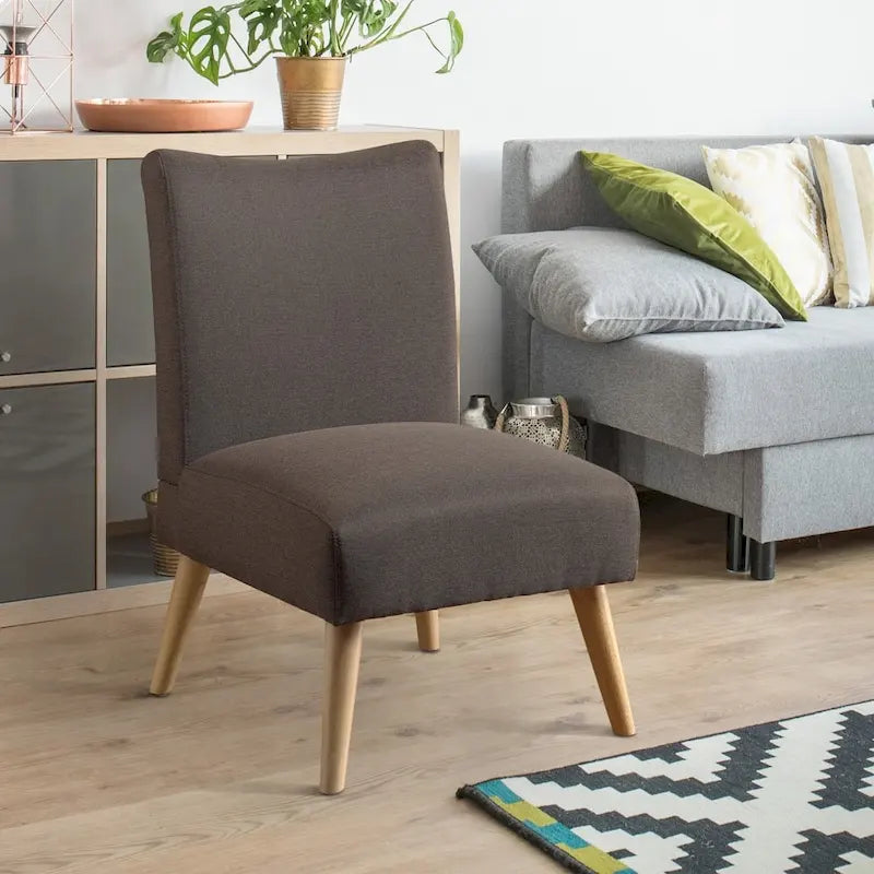 Pind Mid-Century Modern Fabric Padded Accent Chair by Furniture of America