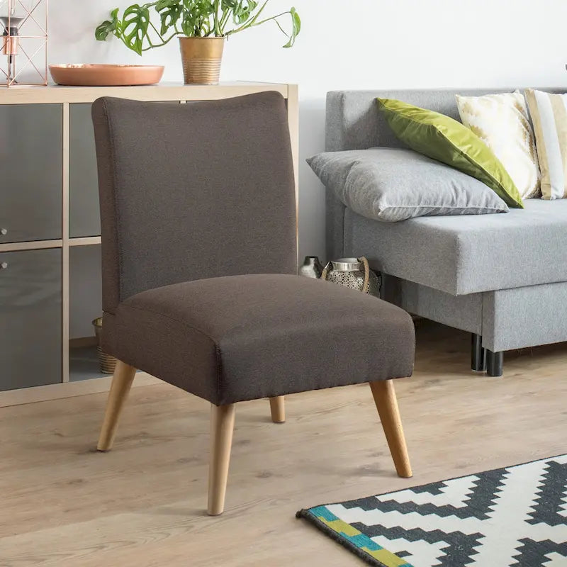 Pind Mid-Century Modern Fabric Padded Accent Chair by Furniture of America