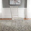 Magnolia Manor Antique White Weathered Bark Spindle Back Side Chair (Set of 2)