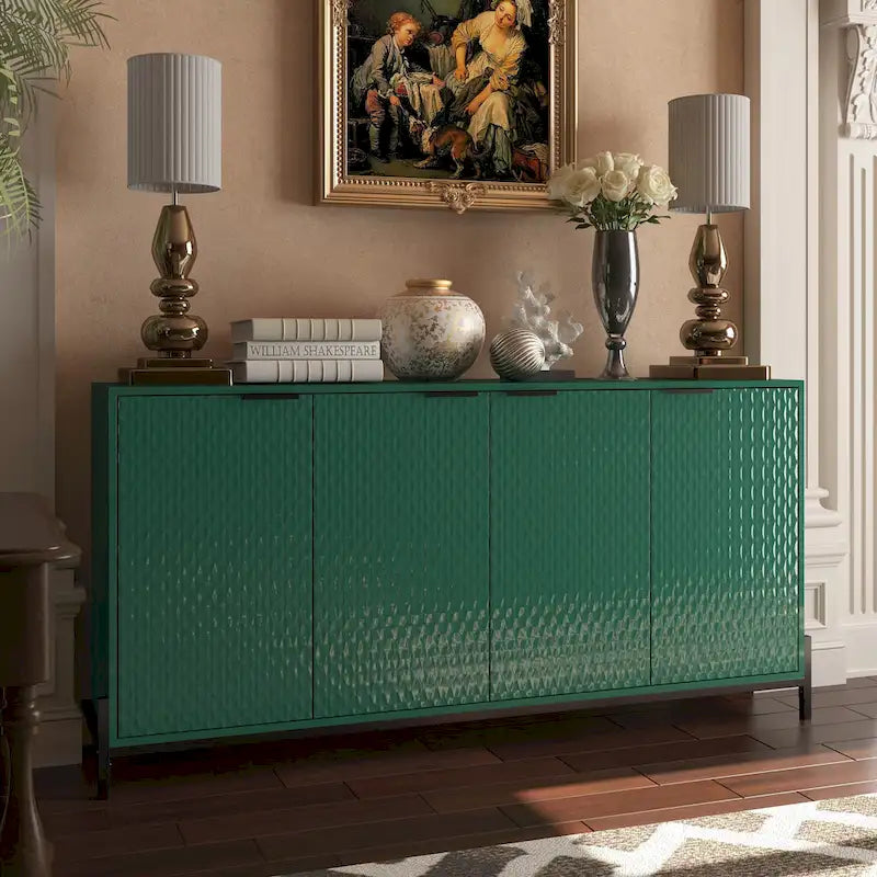 Buffets accent à 4 portes avec finition brillante