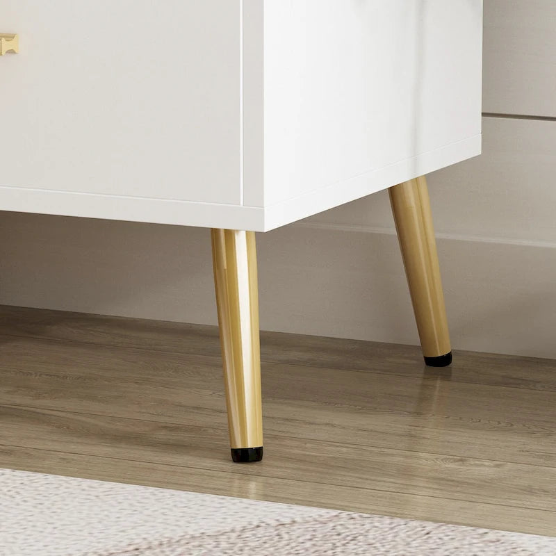 One Drawer Nightstand With One Open Shelf