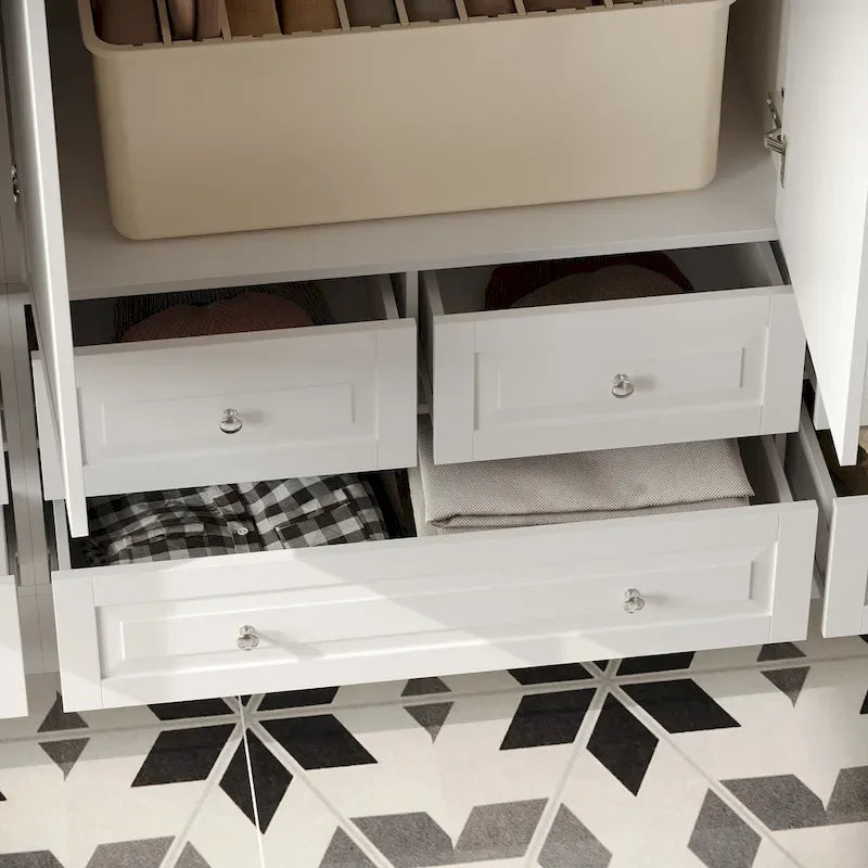 Armoires de rangement doubles avec miroirs
