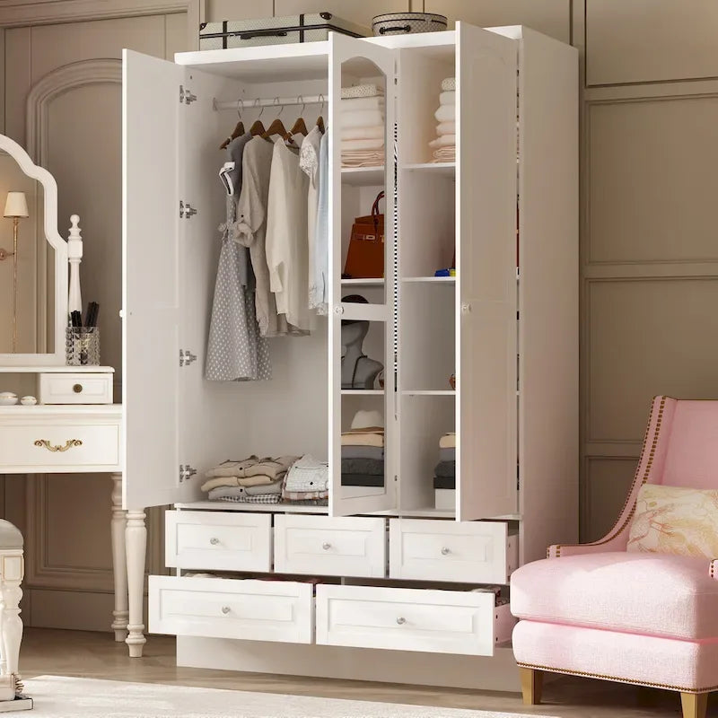 Armoires de rangement doubles avec miroirs