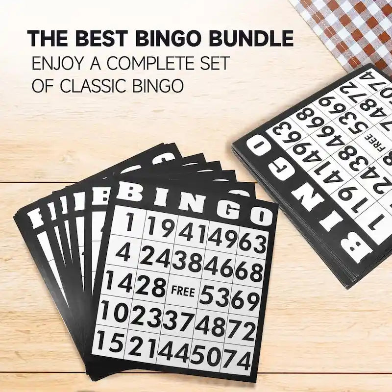 GSE Classic Bingo Game Set for Kids & Adults, Family - Roller Cage and Board, 75 Bingo Balls, 150 Bingo Chips, 18 Bingo Cards