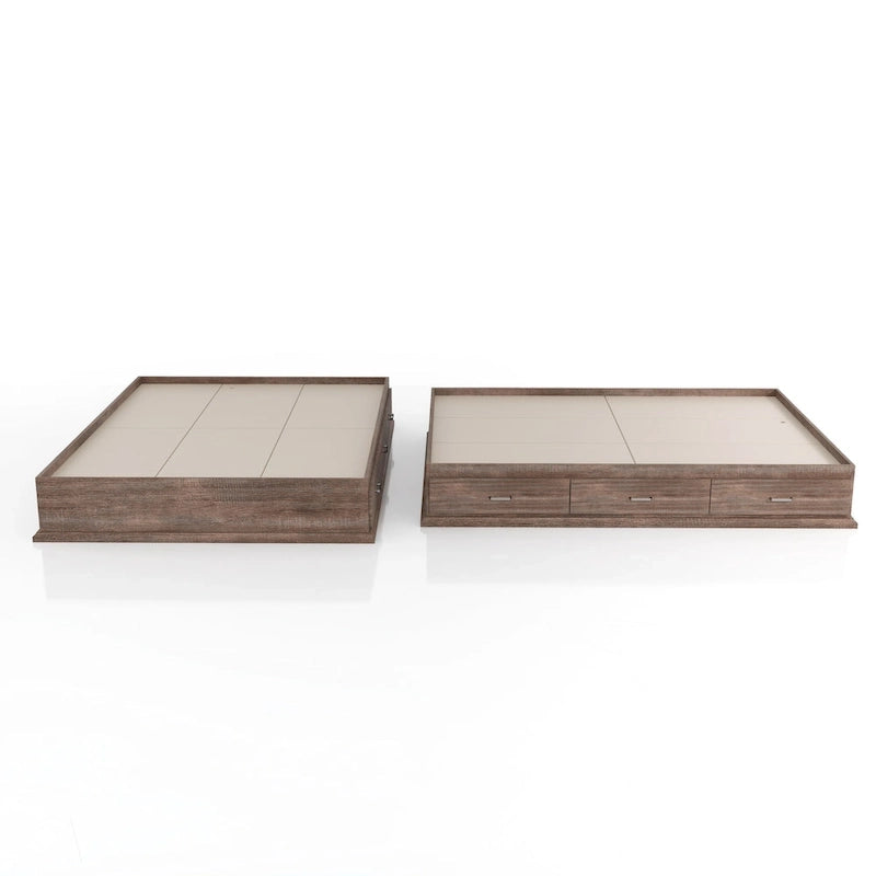 DH BASIC Contemporary 3-Drawer Storage Platform Bed by Denhour