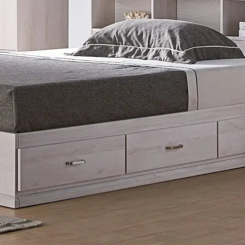 DH BASIC Contemporary 3-Drawer Storage Platform Bed by Denhour