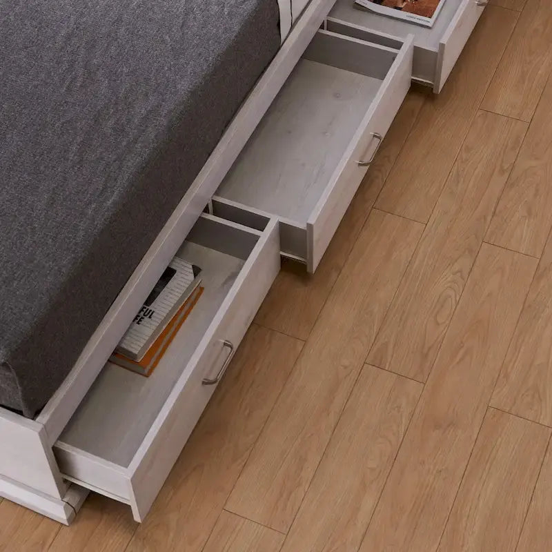 DH BASIC Contemporary 3-Drawer Storage Platform Bed by Denhour