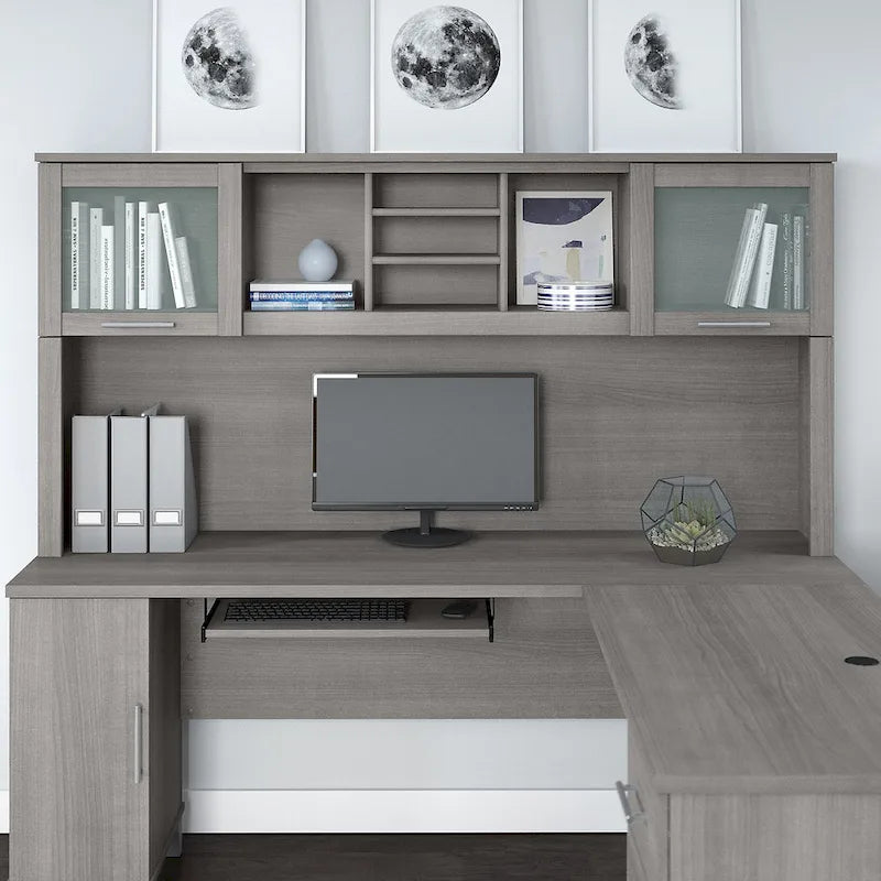 72W Hutch for L Shaped Desk