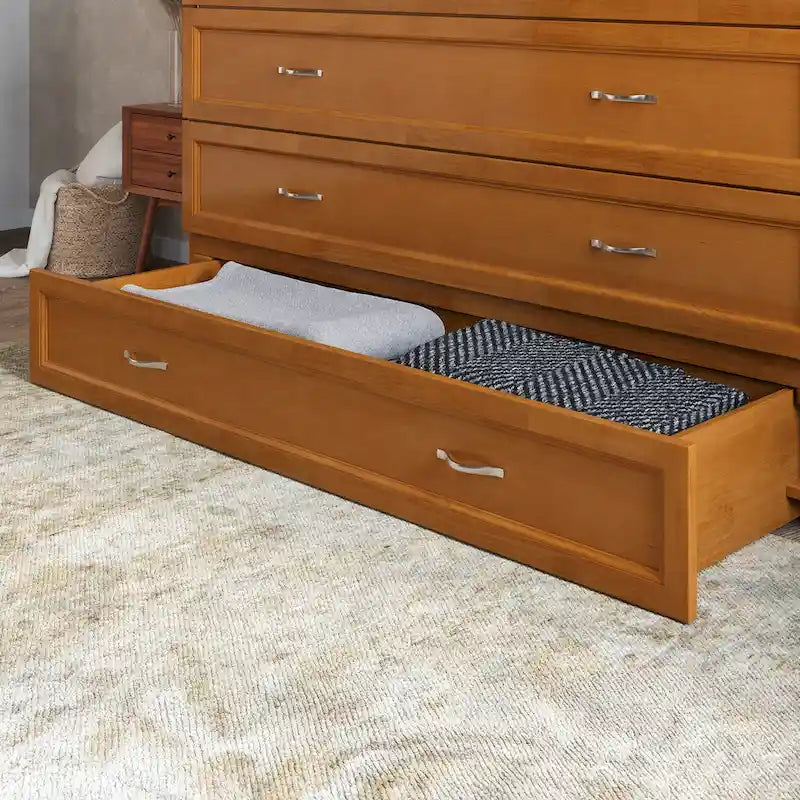 Northfield Queen Murphy Bed Chest with Mattress