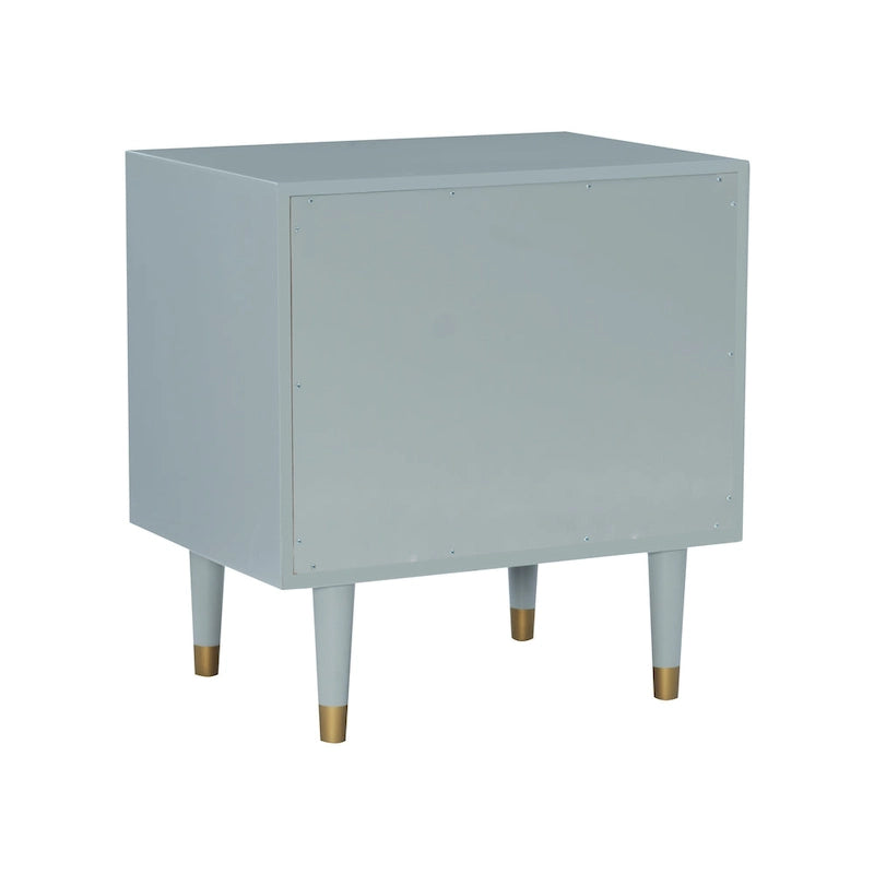 Carson Carrington Geo Wood Nightstand