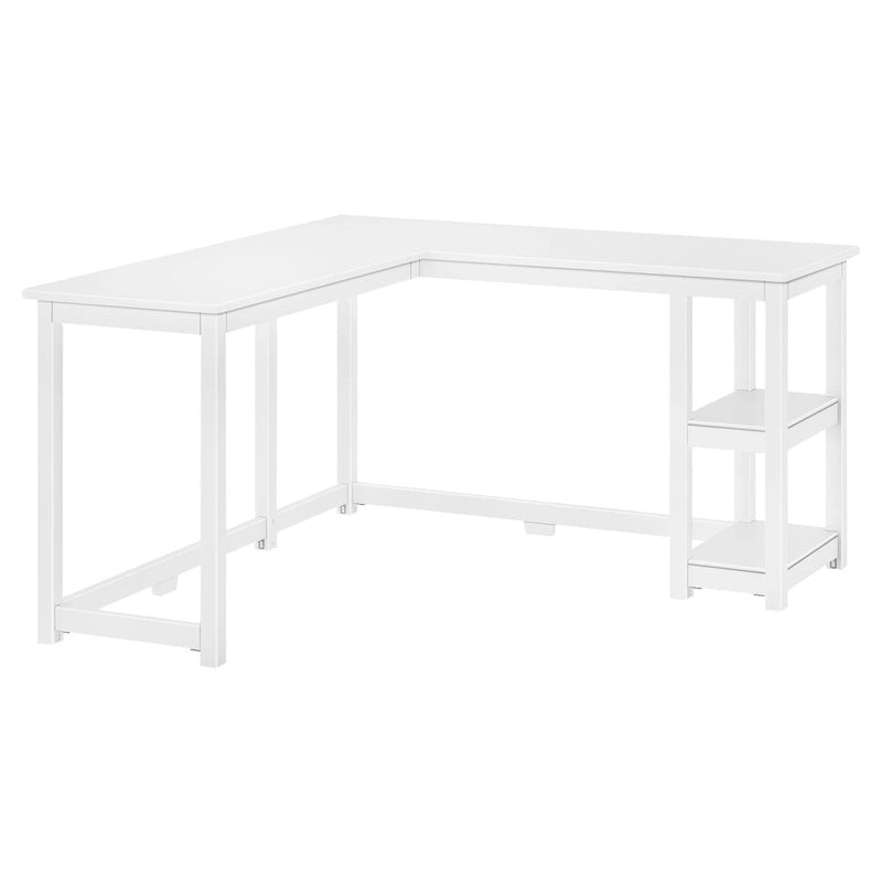 Plank and Beam Corner Desk w/ Shelves