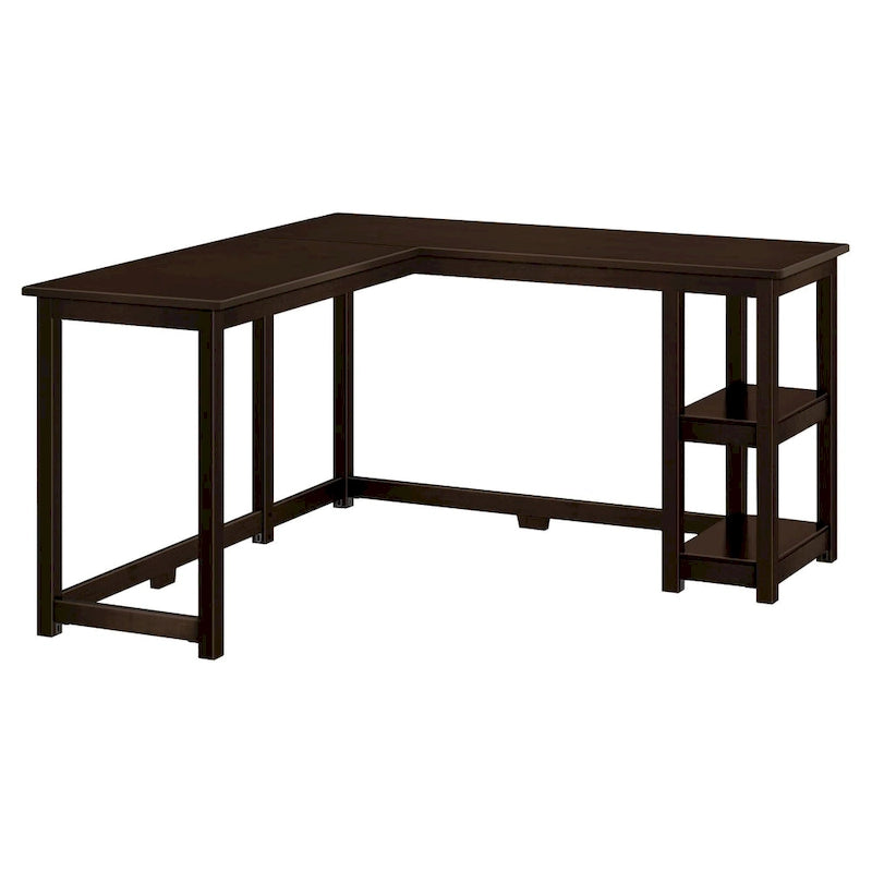 Plank and Beam Corner Desk w/ Shelves