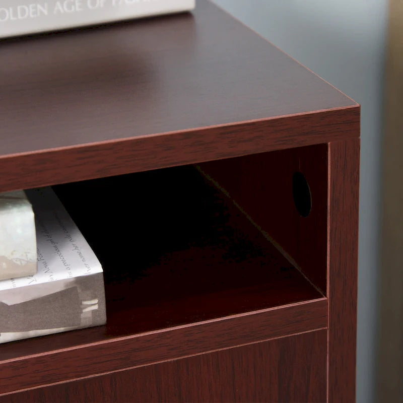 Mobile Storage Cabinet Organizer with Drawer and Cabinet, Printer Stand with Castors