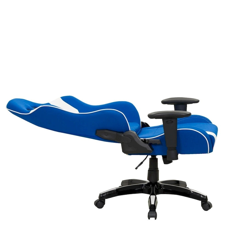 Porch & Den Banton Bonded Leather, Fabric, and Mesh High-back Ergonomic Gaming Chair