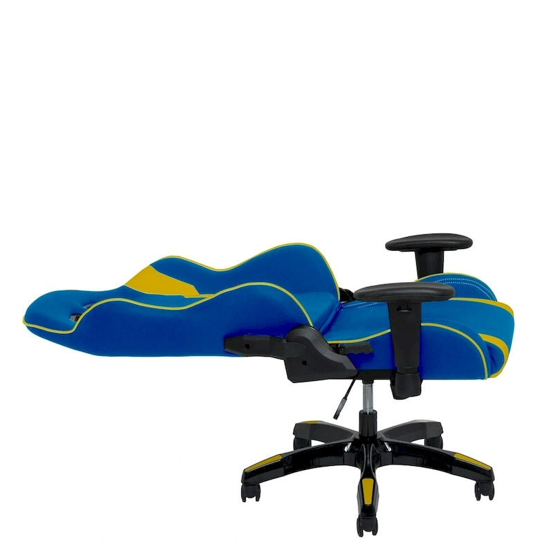 Porch & Den Banton Bonded Leather, Fabric, and Mesh High-back Ergonomic Gaming Chair