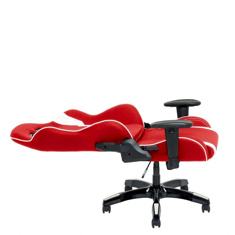Porch & Den Banton Bonded Leather, Fabric, and Mesh High-back Ergonomic Gaming Chair