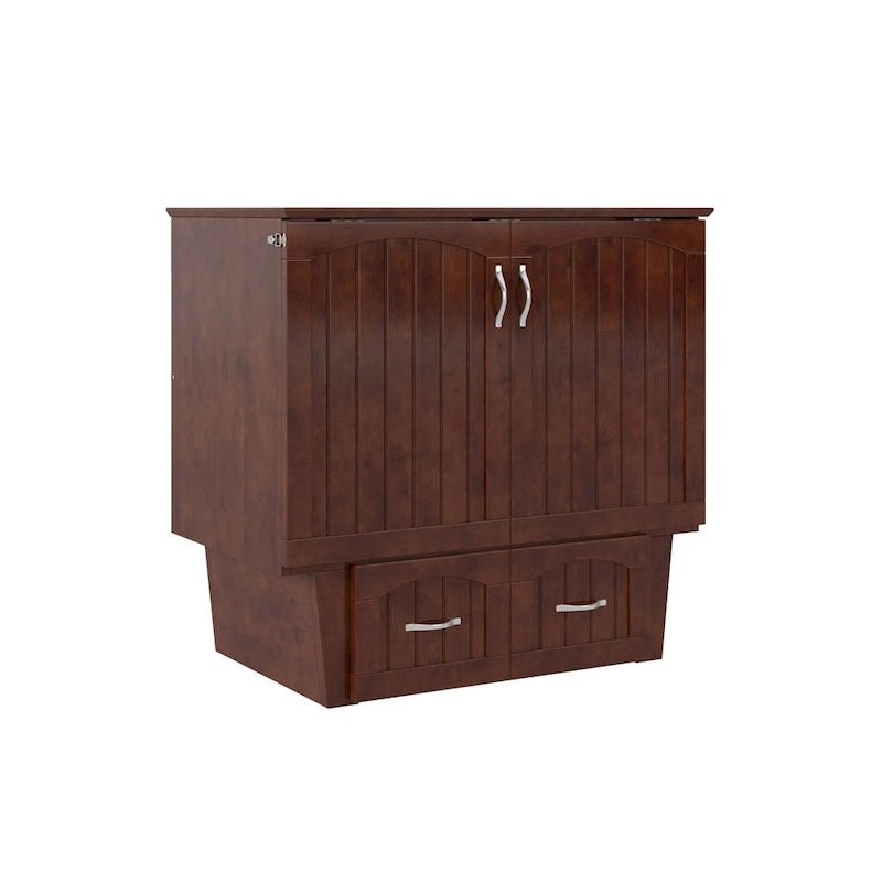 Sydney Twin Murphy Bed Chest with 6 inch Mattress