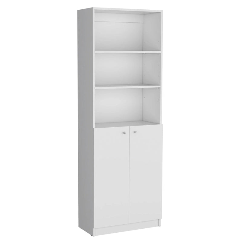 Kenyon 67 Wide 5-Shelf Double Cabinet Bookcase Set of 3