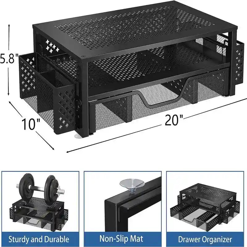 2 Tier Metal Monitor Stand