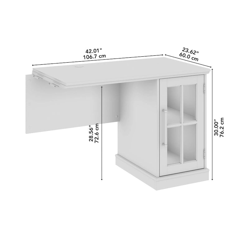 Westbrook 42W Desk Return with Storage by Bush Furniture