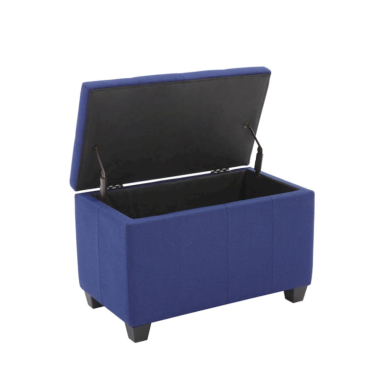 Banc de rangement capitonné avec couvercle à rabat