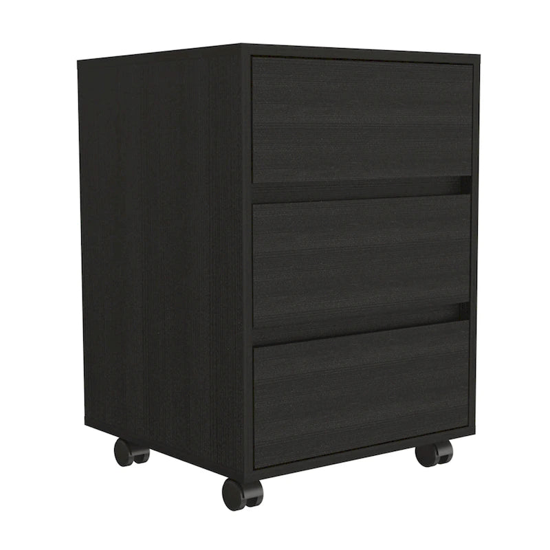 Artemisa 26-inch Tall 3 Drawer Filing Cabinet with 4 Caster Wheels and Superior Top