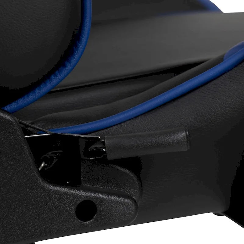 Racing Gaming Ergonomic Chair with Fully Reclining Back in Red LeatherSoft