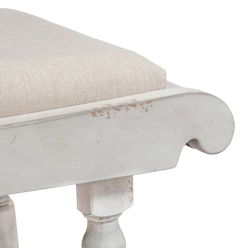 Whitney Antique Linen Bench