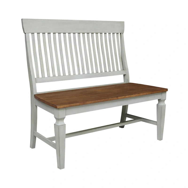 Solid Wood Vista Slatback Bench