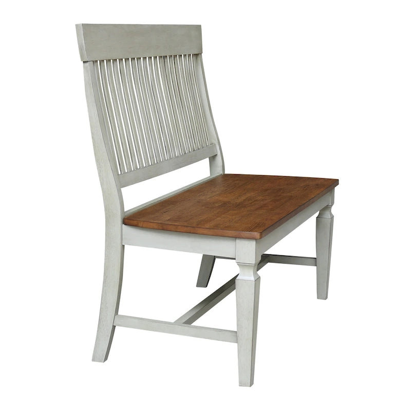 Solid Wood Vista Slatback Bench