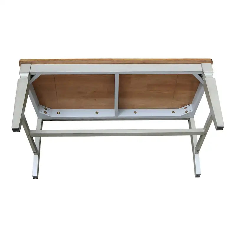 Solid Wood Vista Slatback Bench