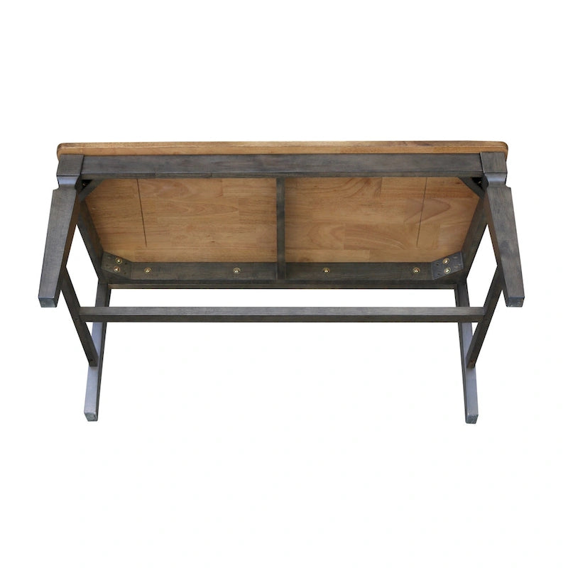 Solid Wood Vista Slatback Bench